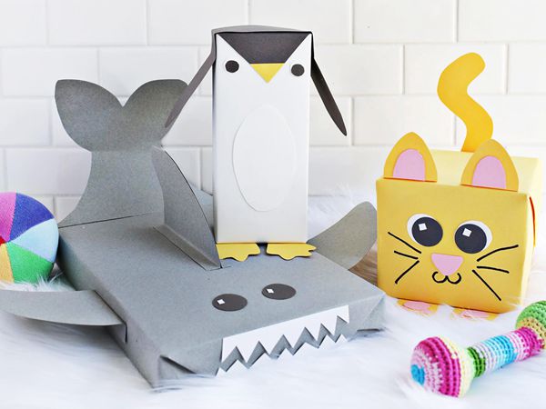 Animal Wrapping Paper - Easy Paper Crafts for Kids