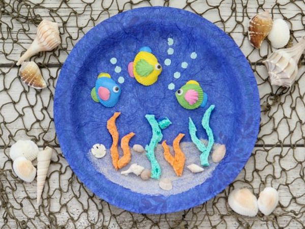 Paper Plate Ocean Craft - Easy Paper Crafts for Kids