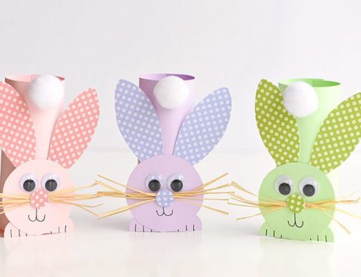 Paper Roll Bunnies - Easy Paper Crafts for Kids