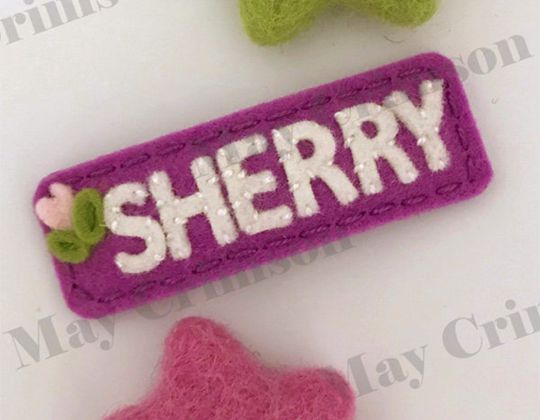 Back to School Felt Hair Clip - Cute Hair Clip for Kids