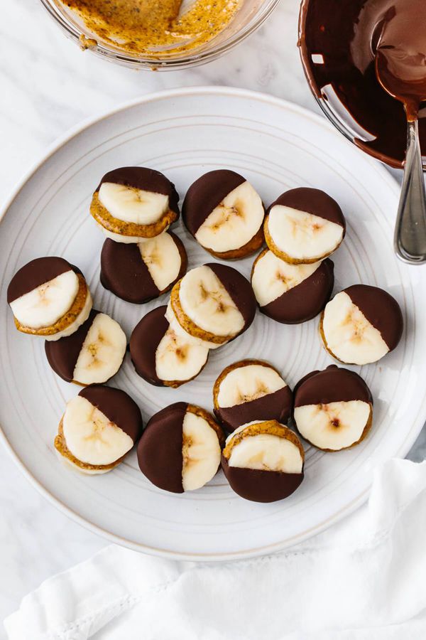 Chocolate Almond Butter Banana Bites - Snack Recipes for Kids
