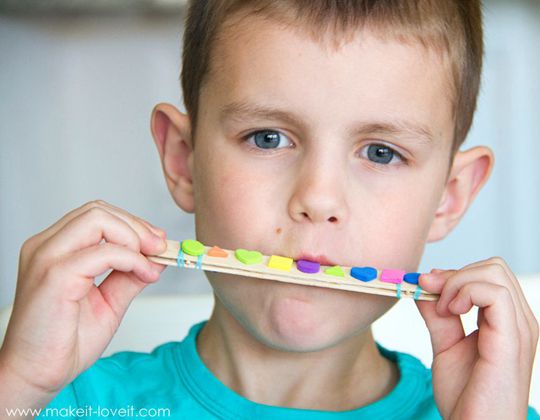 Craft Stick Harmonicas - Easy Popsicle Crafts for Kids