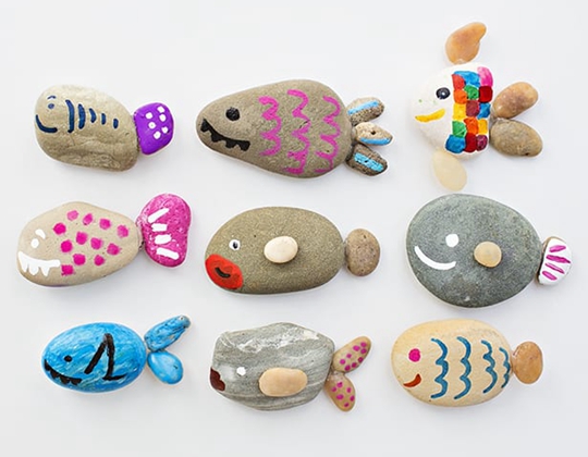 Cute Rock Fish Craft - Easy Popsicle Crafts for Kids