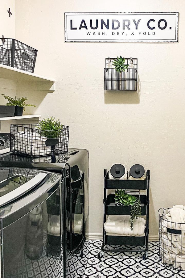 Farmhouse Laundry Room Shelving - Clever Laundry Room Shelving Ideas fo Small Space