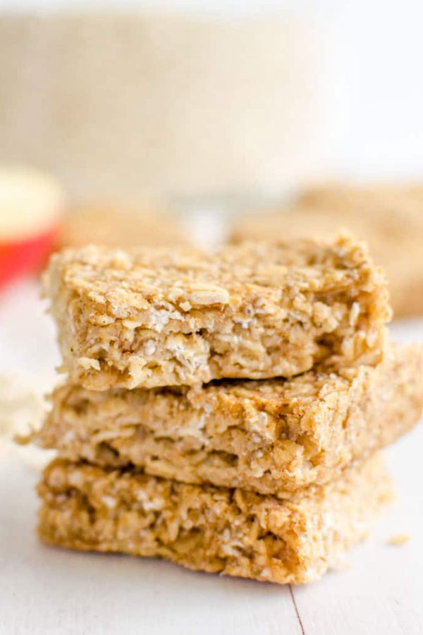 Healthy Apple Pie Oat Bars - Snack Recipes for Kids