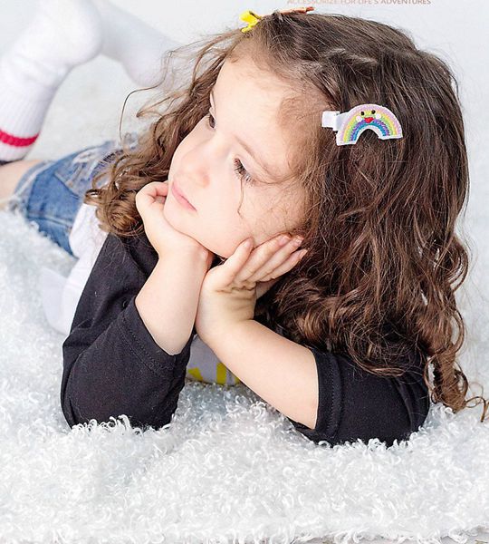 Rainbow Sun Cloud Moon Clip - Cute Hair Clip for Kids