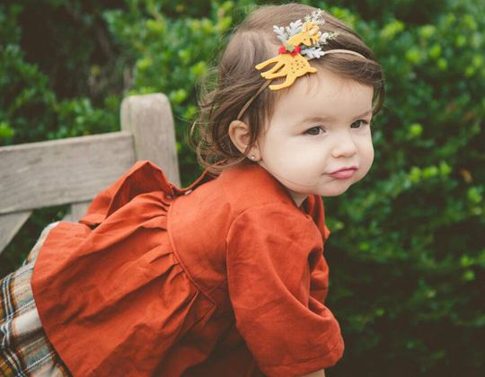 Reindeer Headband for Christmas - Cute Hair Clip for Kids