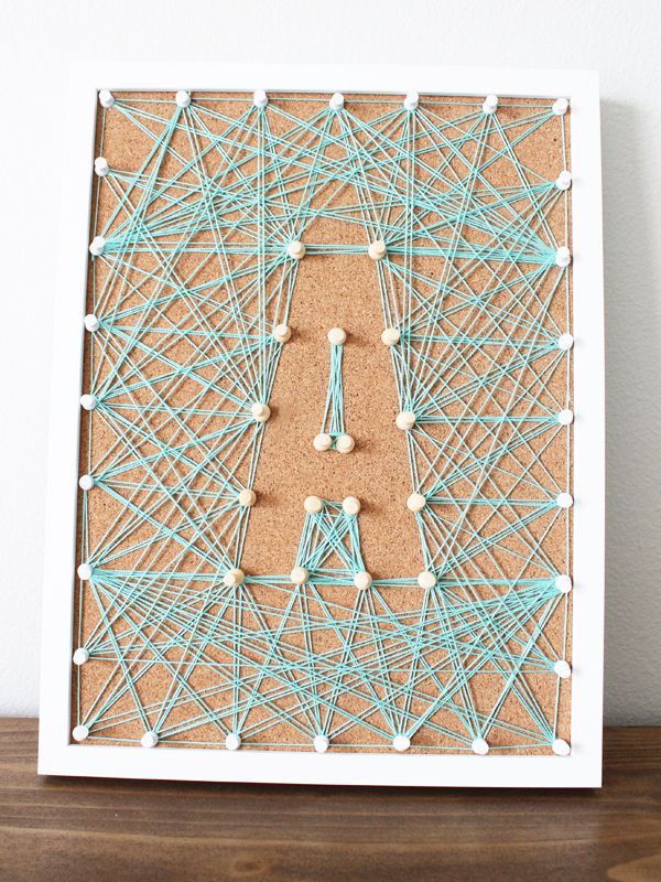 Cork Board String Art - String Art Ideas