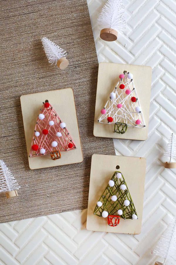 DIY String Art Ornaments - String Art Ideas