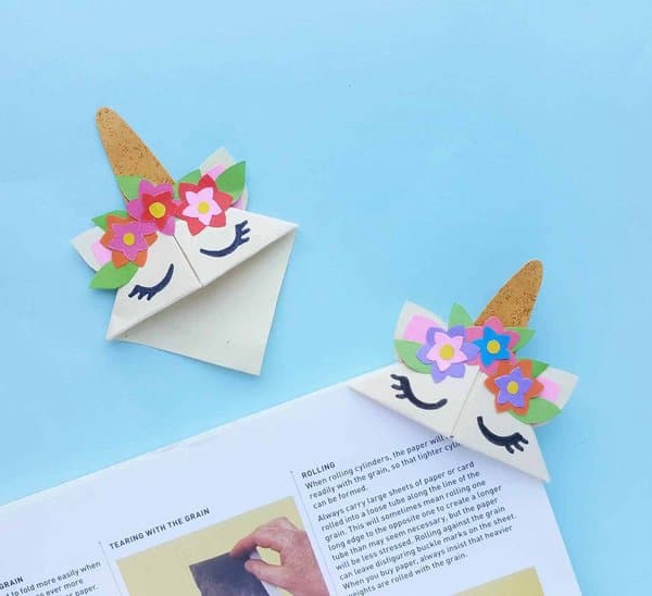 DIY Unicorn Bookmark Craft - Toilet Paper Roll Crafts