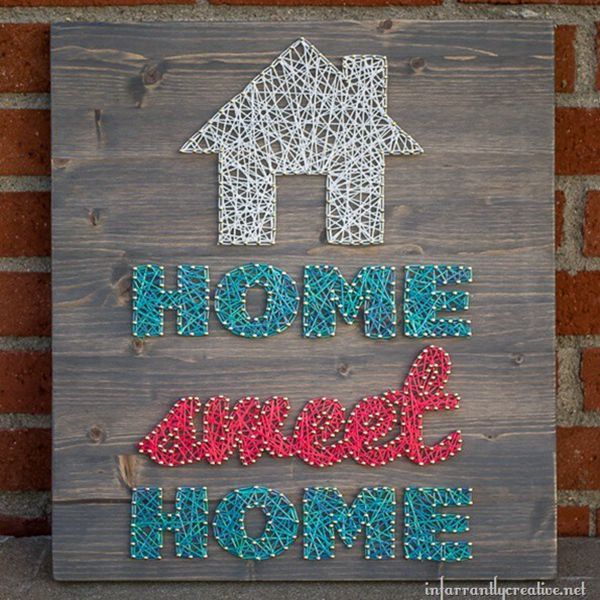 Home Sweet Home String Art - String Art Ideas