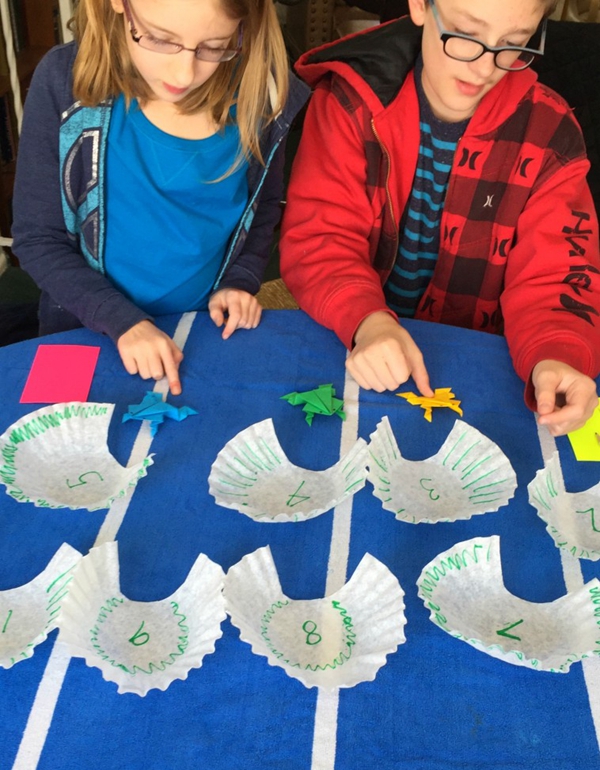 Leap Frog Math Game - Toilet Paper Roll Crafts