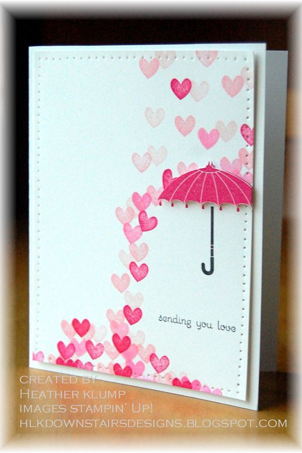 Love Rains Valentine's Day Card - DIY Valentine’s Day Card Ideas