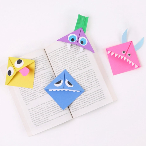 Origami Corner Bookmark - Toilet Paper Roll Crafts