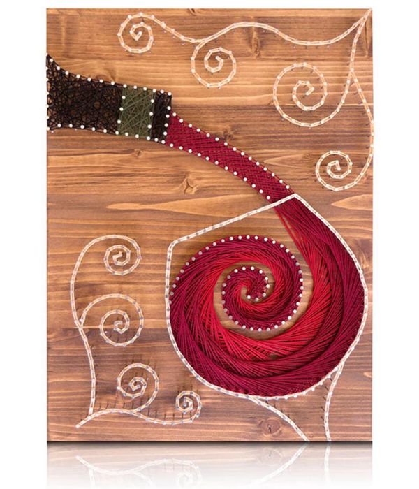 Wine String Art Kit - String Art Ideas