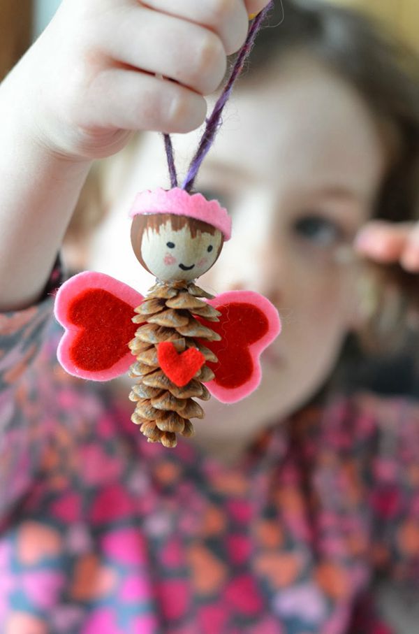 Charming pinecone love fairies