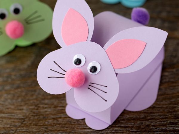 Paper Bobble Head Bunny - Easy Paper Crafts for Kids