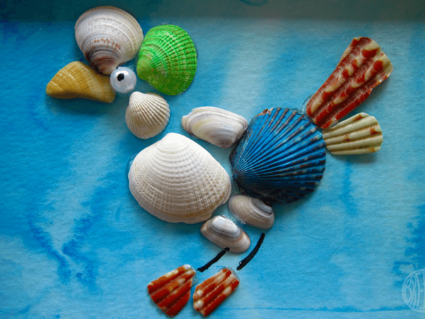 Seashell Art - Easy Seashell Crafts for Kids