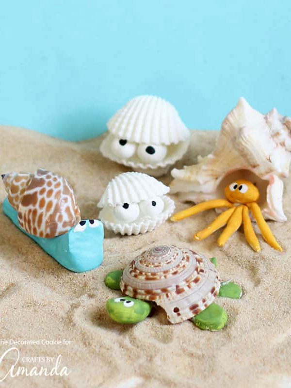 Seashell Creatures - Easy Seashell Crafts for Kids